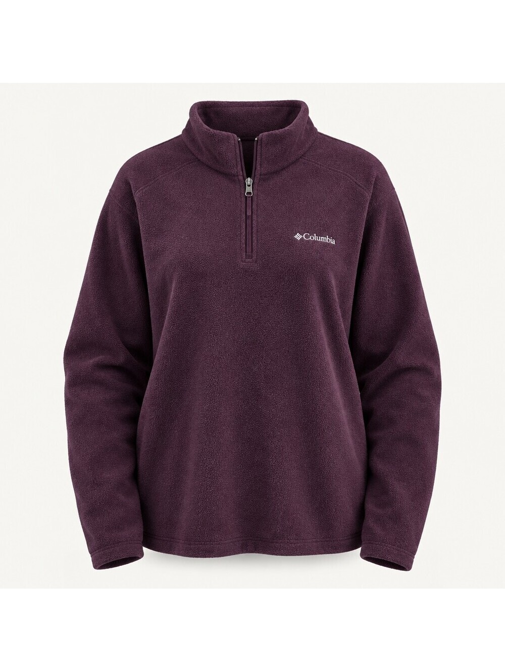 Columbia Gorpcore Cozy Plum Fleece Quarter Zip Pullover Sweater XXL 5114